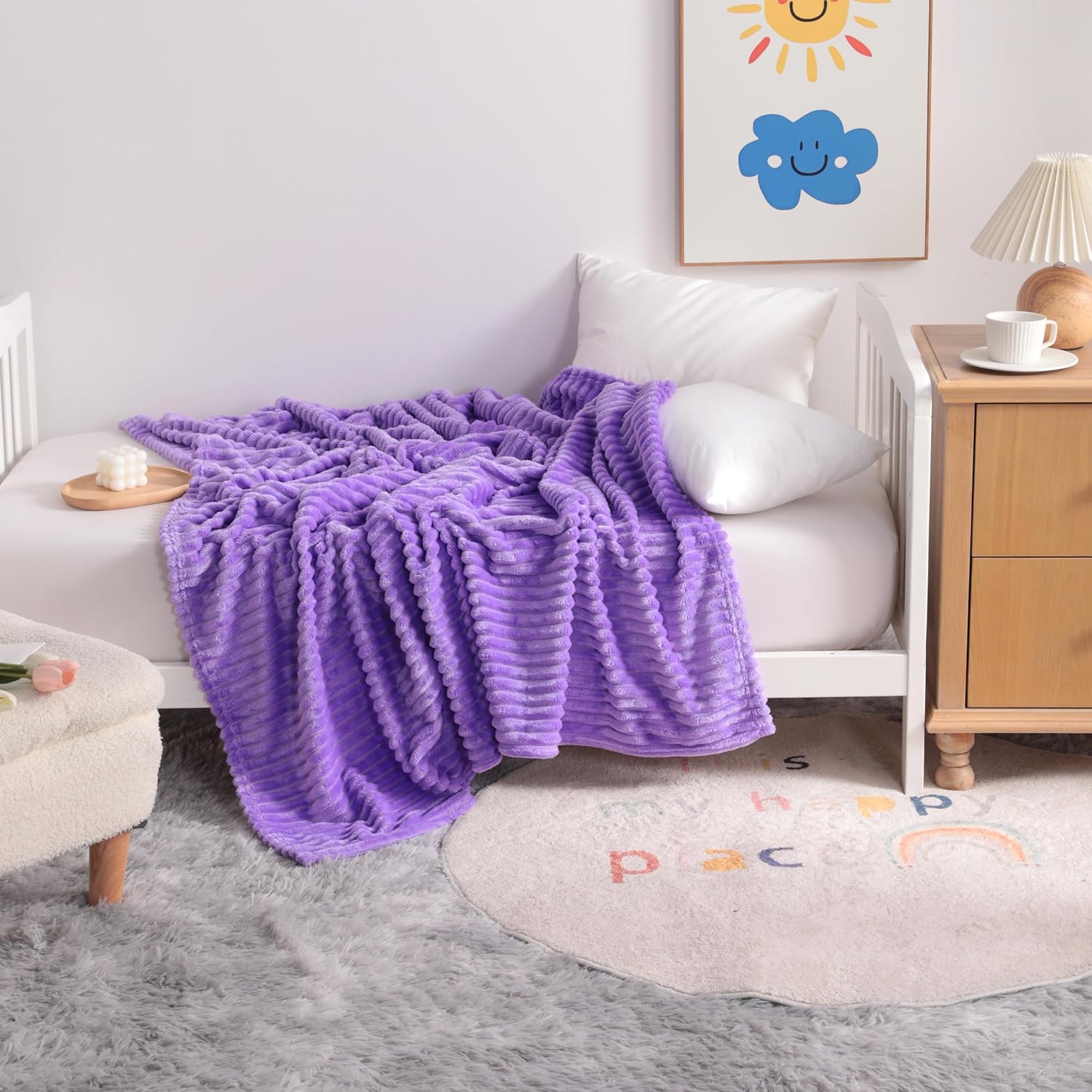 Soft Plush Flannel Baby Blanket, Warm Toddler Blanket for Crib & Stroller - Picture 100 of 238