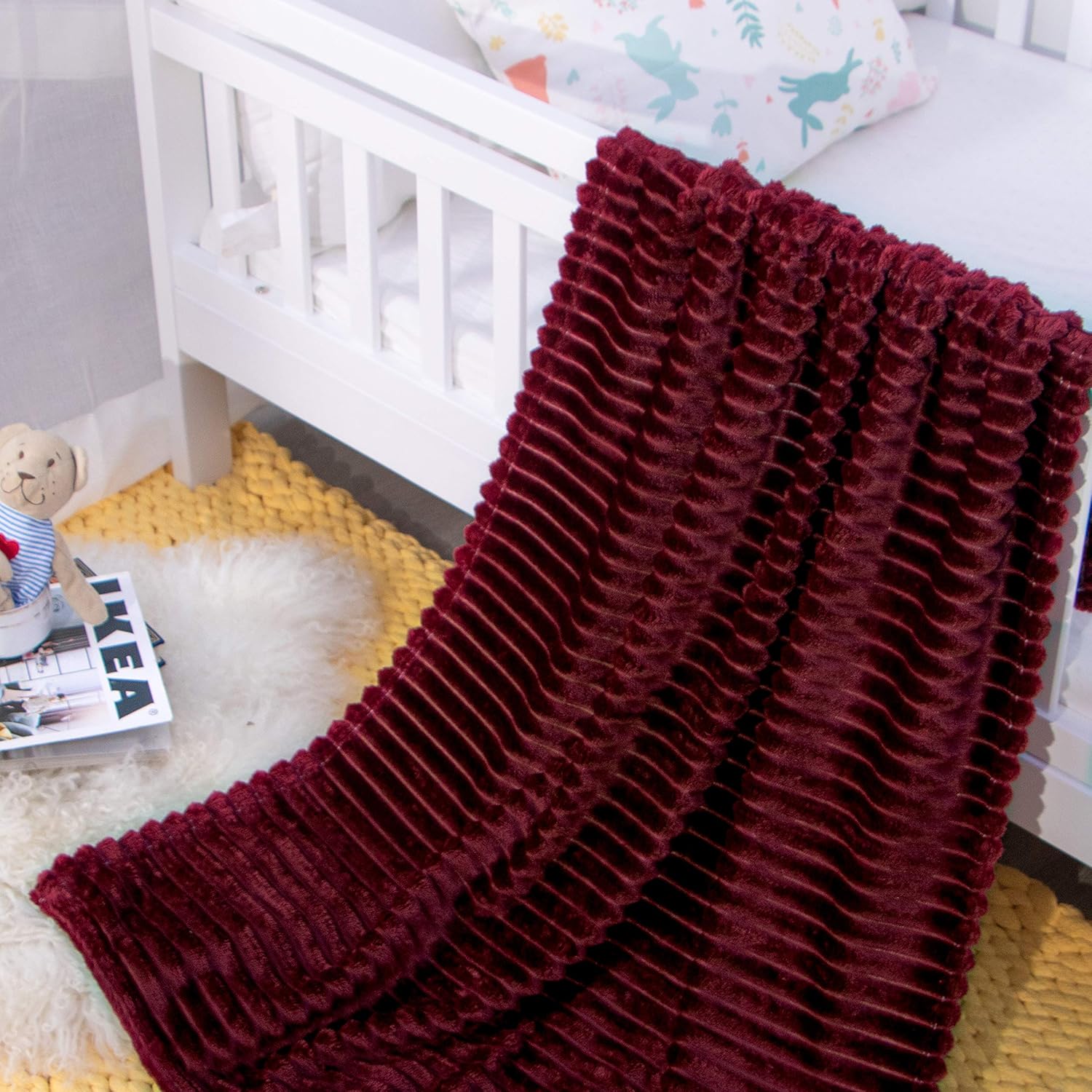 Soft Plush Flannel Baby Blanket, Warm Toddler Blanket for Crib & Stroller - Picture 134 of 238