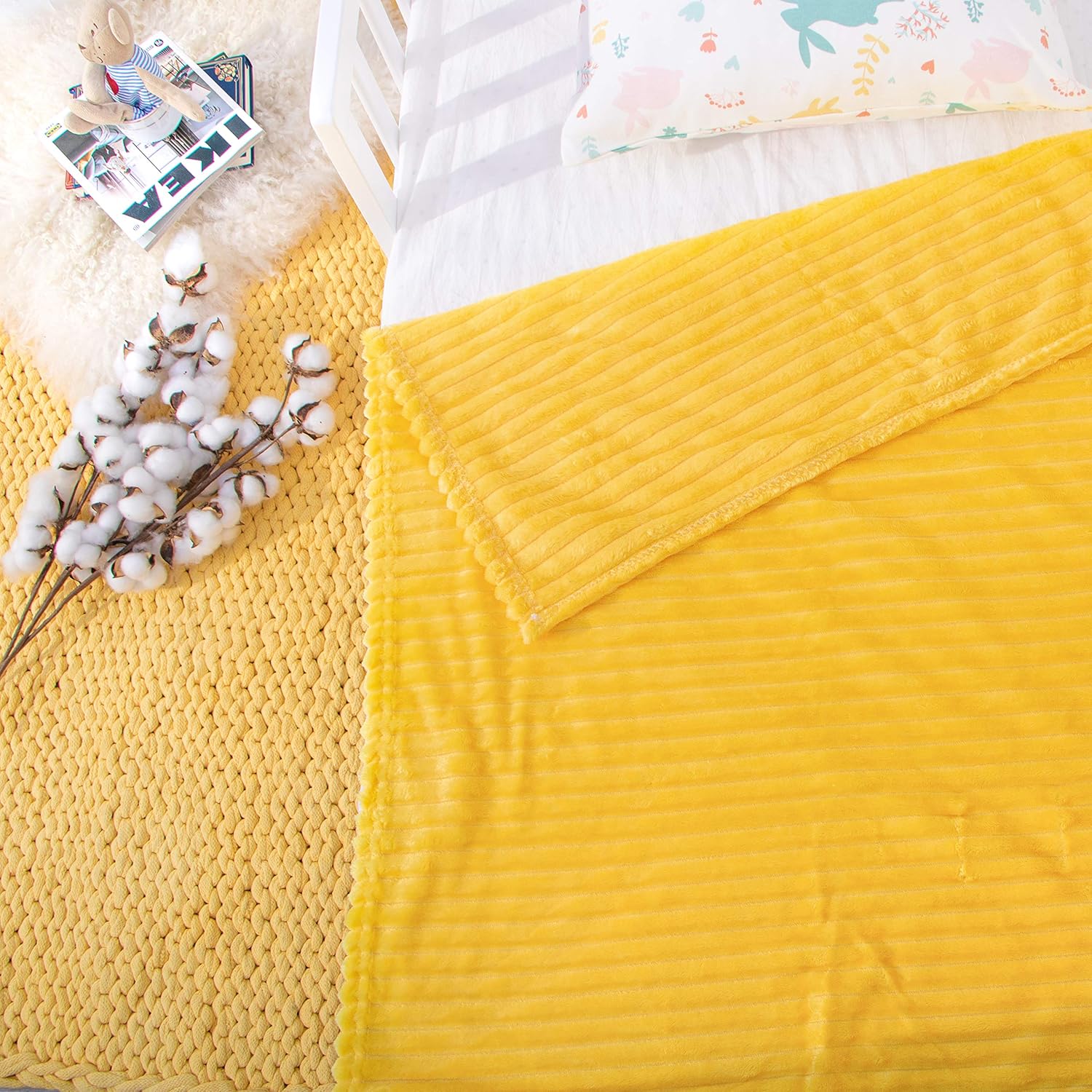 Soft Plush Flannel Baby Blanket, Warm Toddler Blanket for Crib & Stroller - Picture 147 of 238