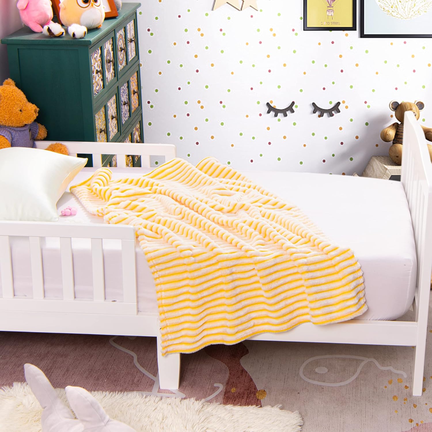 Soft Plush Flannel Baby Blanket, Warm Toddler Blanket for Crib & Stroller - Picture 157 of 238