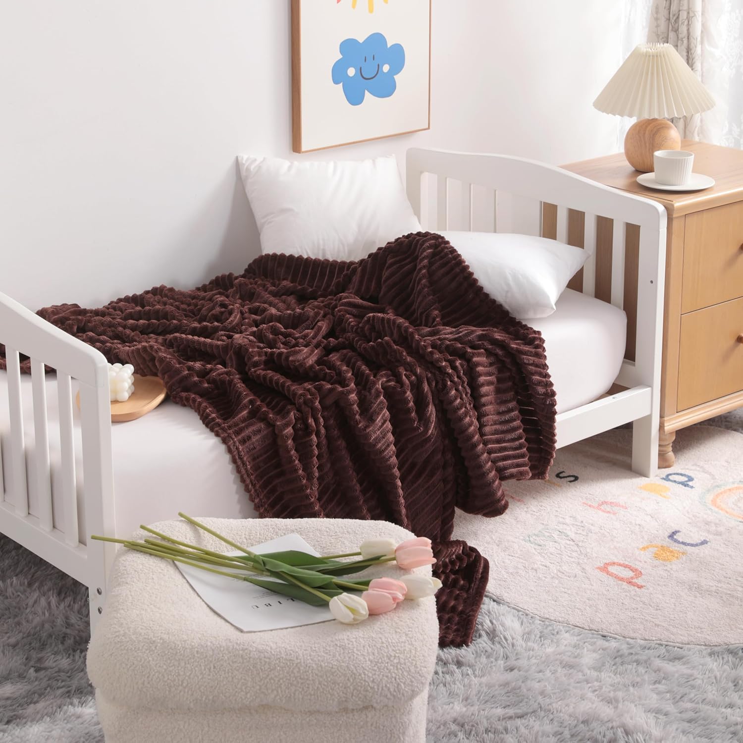 Soft Plush Flannel Baby Blanket, Warm Toddler Blanket for Crib & Stroller - Picture 166 of 238