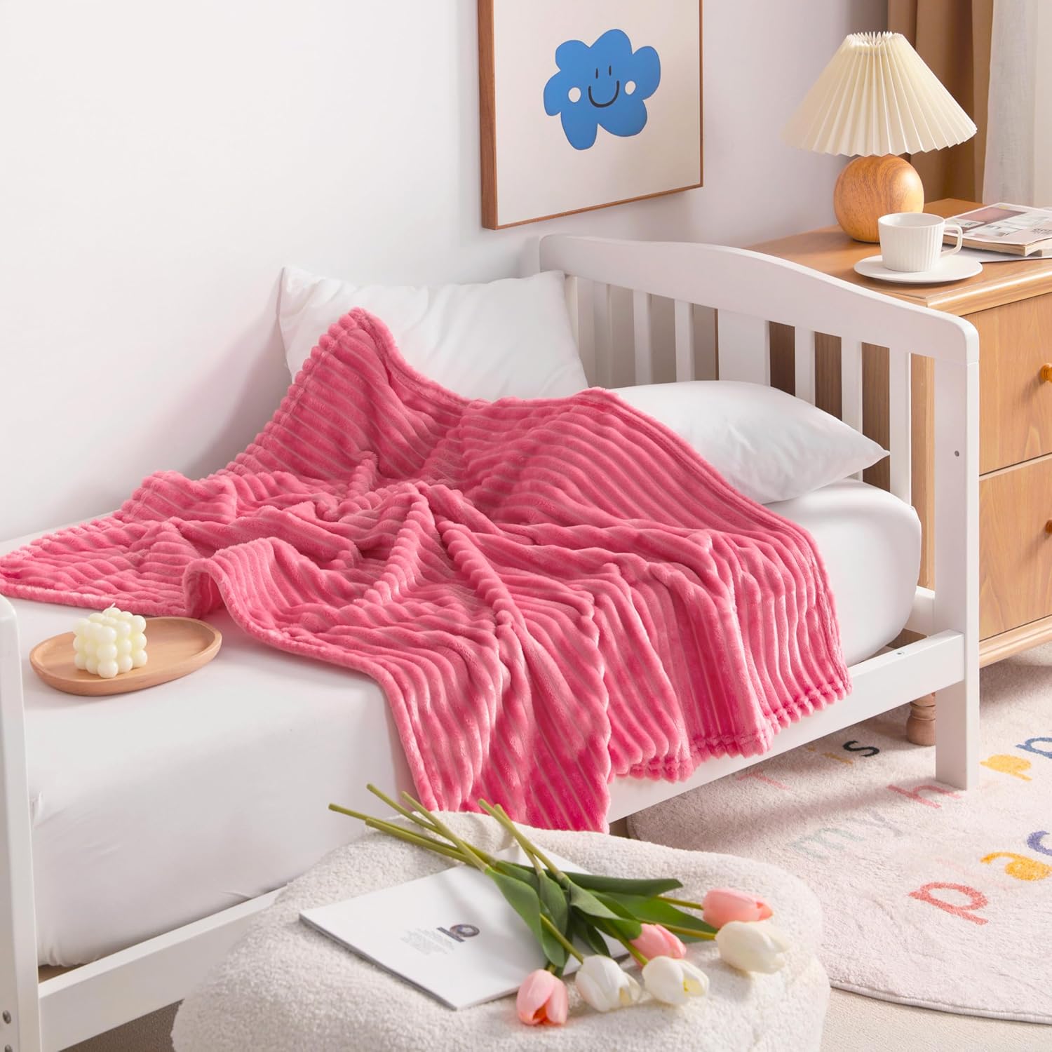 Soft Plush Flannel Baby Blanket, Warm Toddler Blanket for Crib & Stroller - Picture 170 of 238