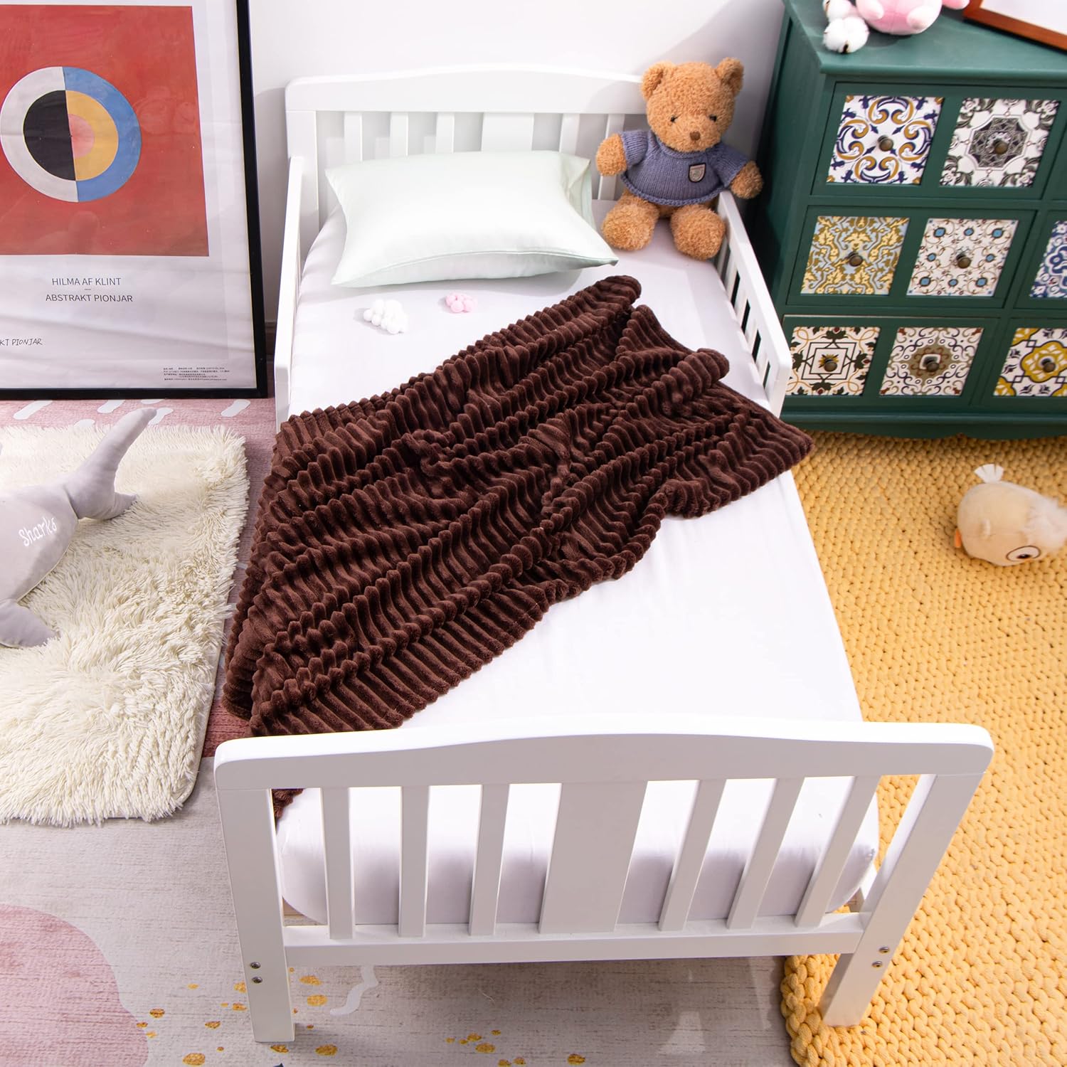 Soft Plush Flannel Baby Blanket, Warm Toddler Blanket for Crib & Stroller - Picture 183 of 238