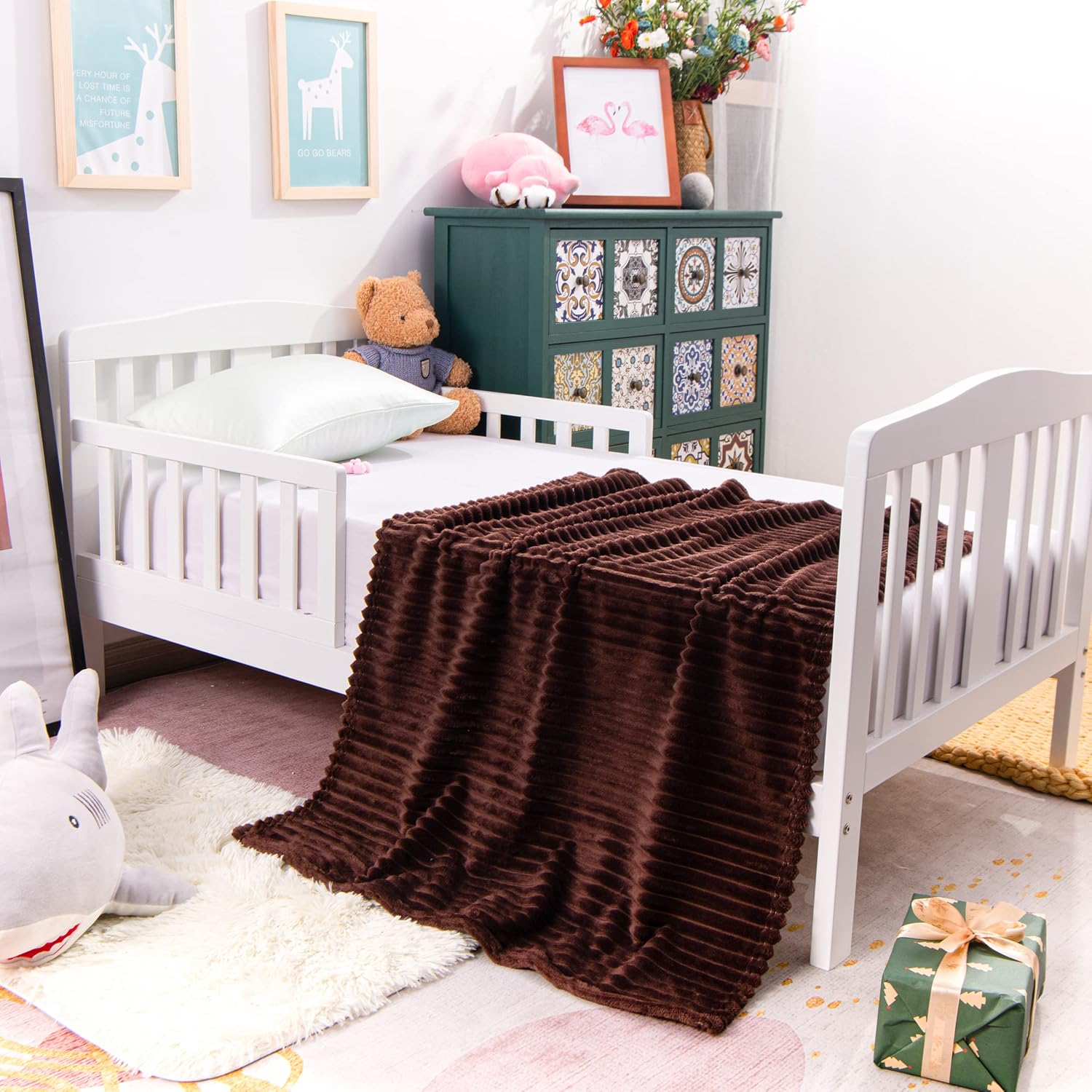Soft Plush Flannel Baby Blanket, Warm Toddler Blanket for Crib & Stroller - Picture 184 of 238