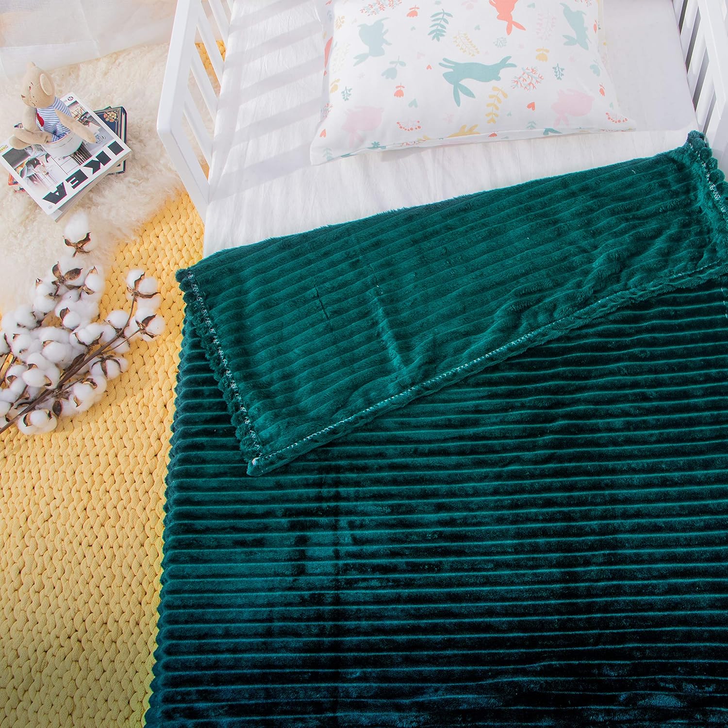 Soft Plush Flannel Baby Blanket, Warm Toddler Blanket for Crib & Stroller - Picture 190 of 238