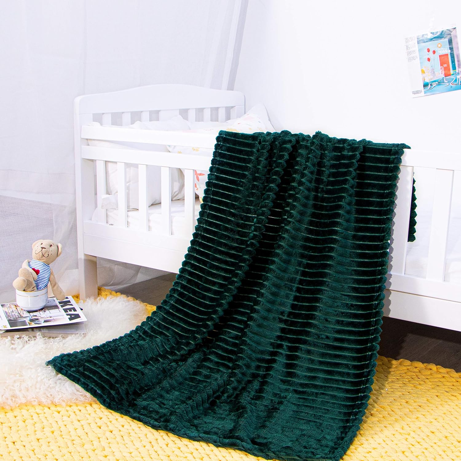 Soft Plush Flannel Baby Blanket, Warm Toddler Blanket for Crib & Stroller - Picture 191 of 238