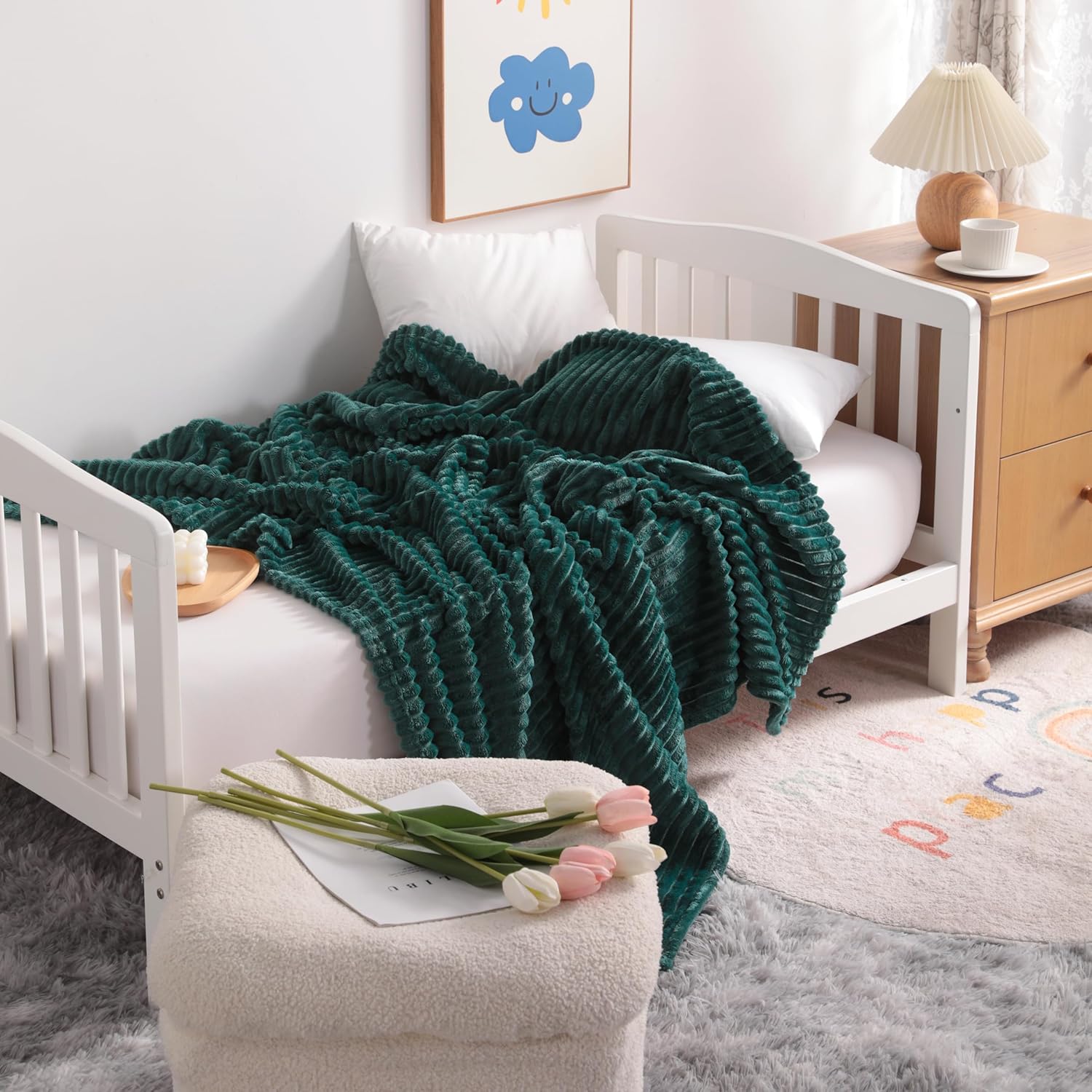 Soft Plush Flannel Baby Blanket, Warm Toddler Blanket for Crib & Stroller - Picture 197 of 238
