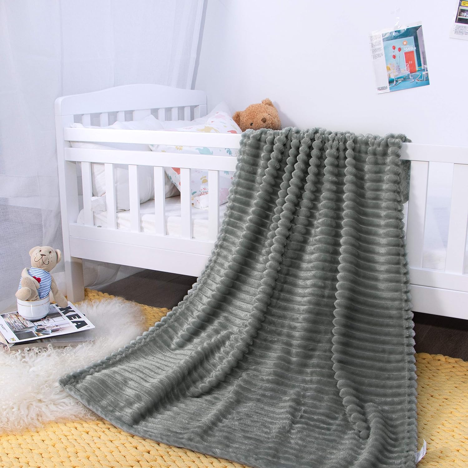 Soft Plush Flannel Baby Blanket, Warm Toddler Blanket for Crib & Stroller - Picture 203 of 238