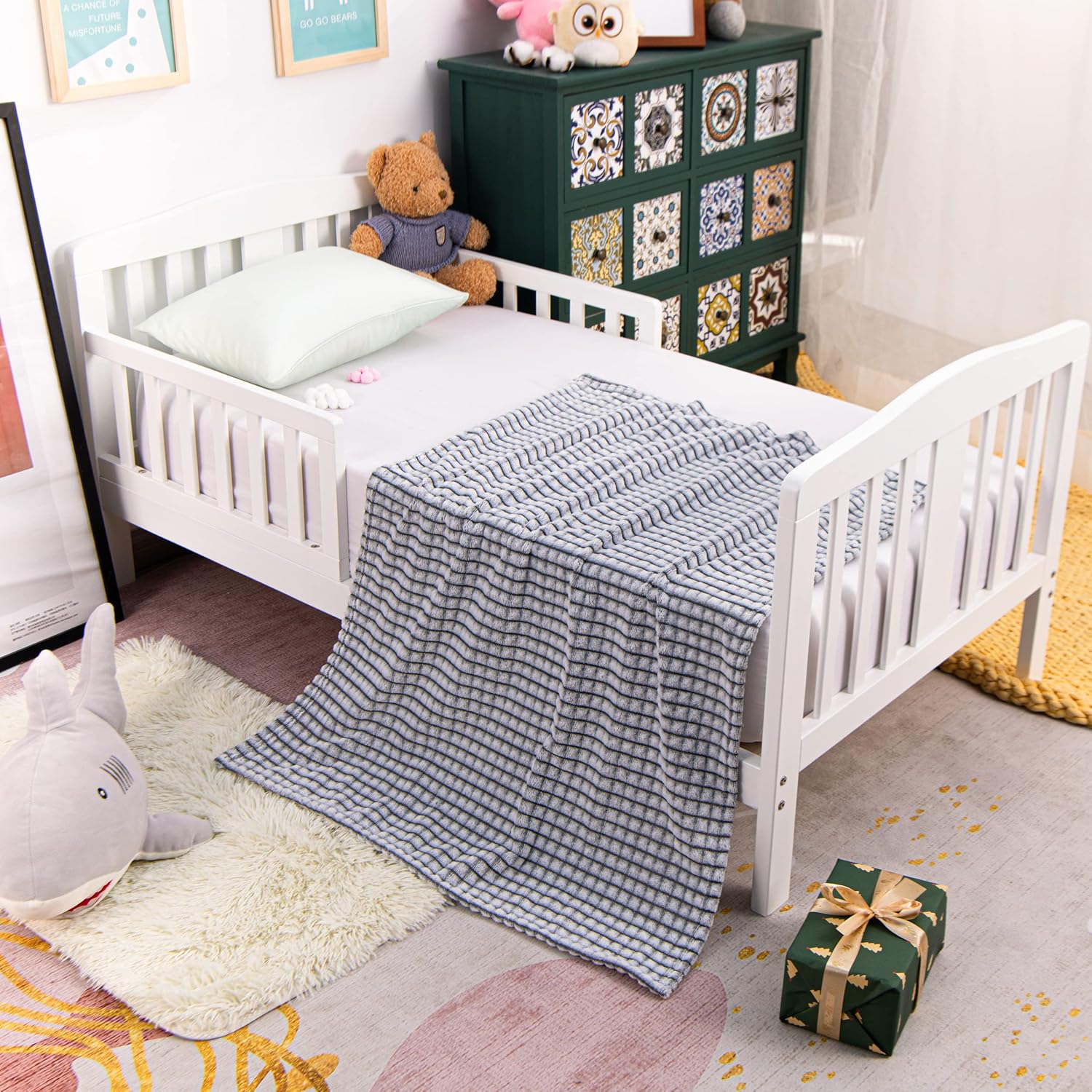 Soft Plush Flannel Baby Blanket, Warm Toddler Blanket for Crib & Stroller - Picture 216 of 238