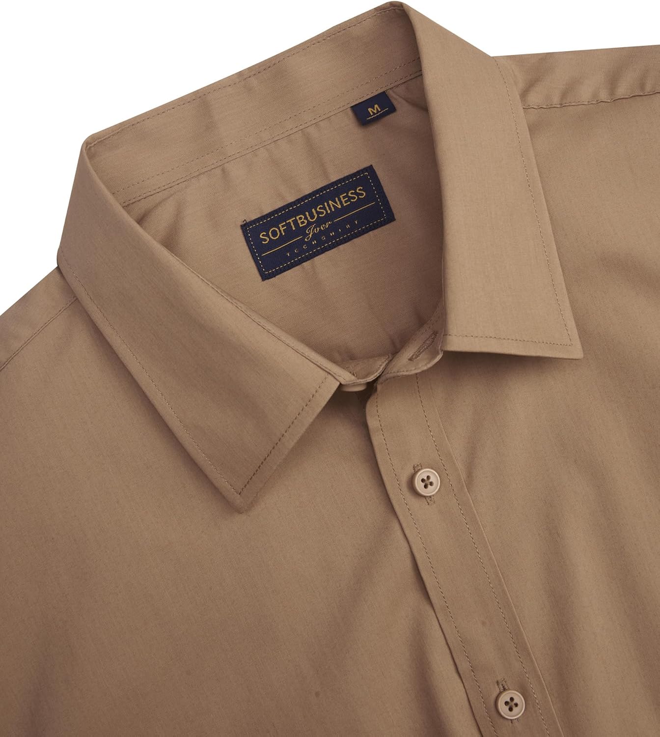 Herren Kurzarm Hemden Stretch Fleckenschutz Freizeit Button Down Hemden - Bild 37 von 94