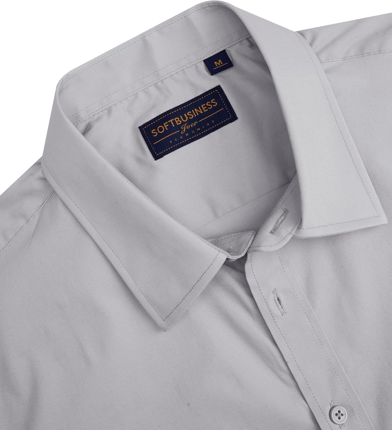 Herren Kurzarm Hemden Stretch Fleckenschutz Freizeit Button Down Hemden - Bild 45 von 94