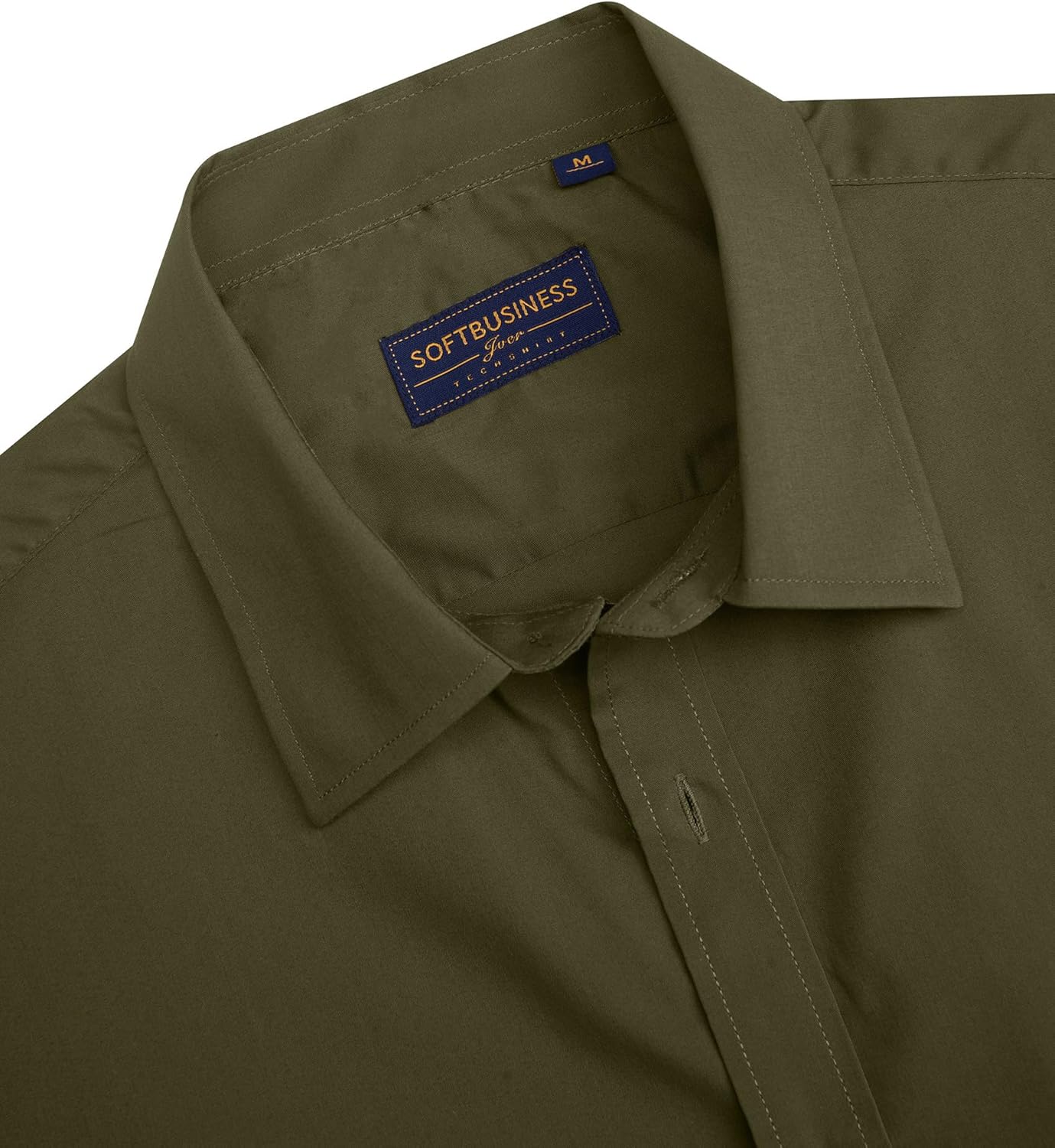 Herren Kurzarm Hemden Stretch Fleckenschutz Freizeit Button Down Hemden - Bild 49 von 94