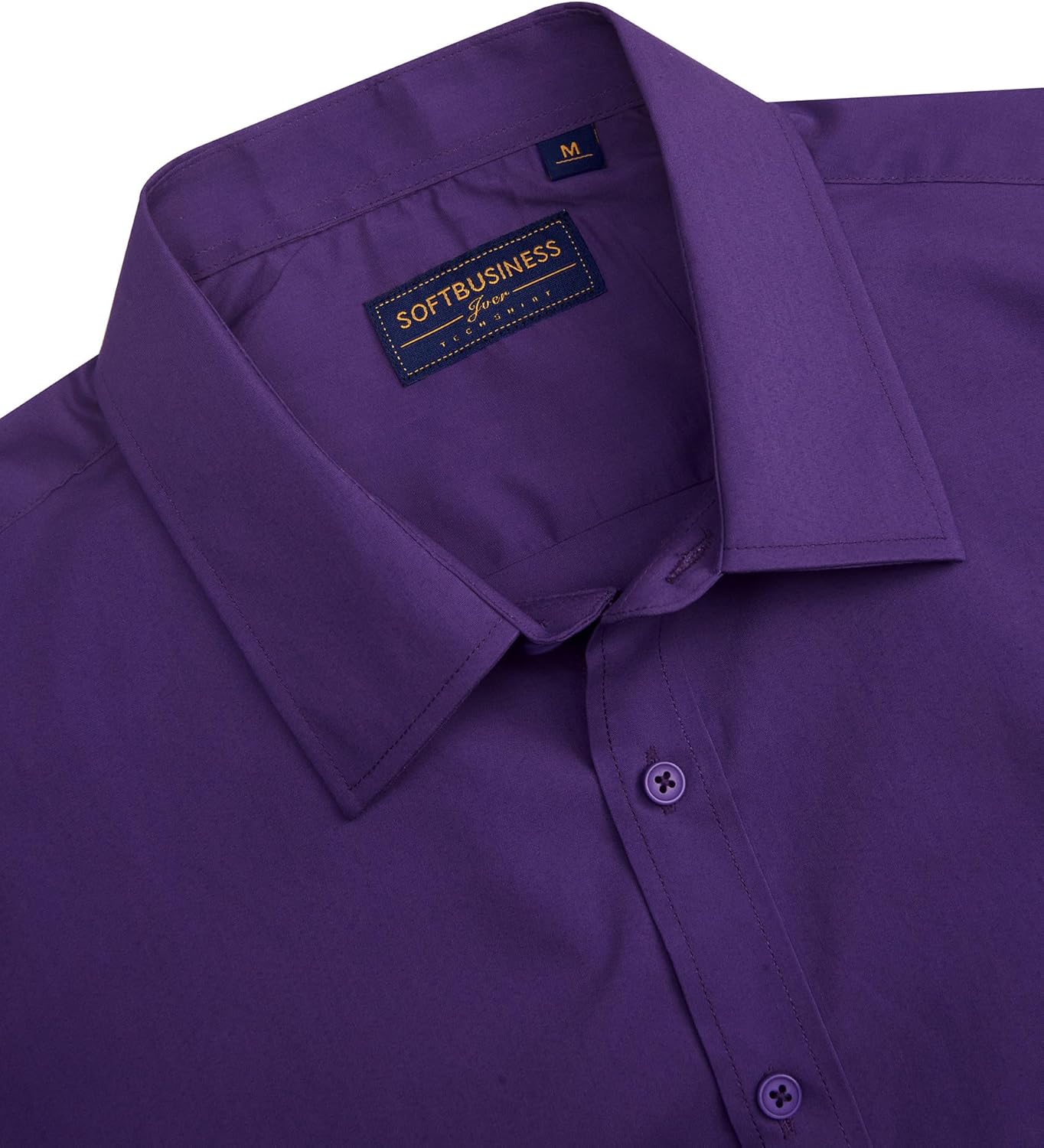 Herren Kurzarm Hemden Stretch Fleckenschutz Freizeit Button Down Hemden - Bild 53 von 94