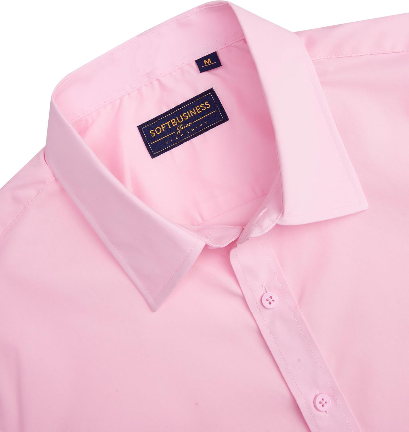 Herren Kurzarm Hemden Stretch Fleckenschutz Freizeit Button Down Hemden - Bild 77 von 94