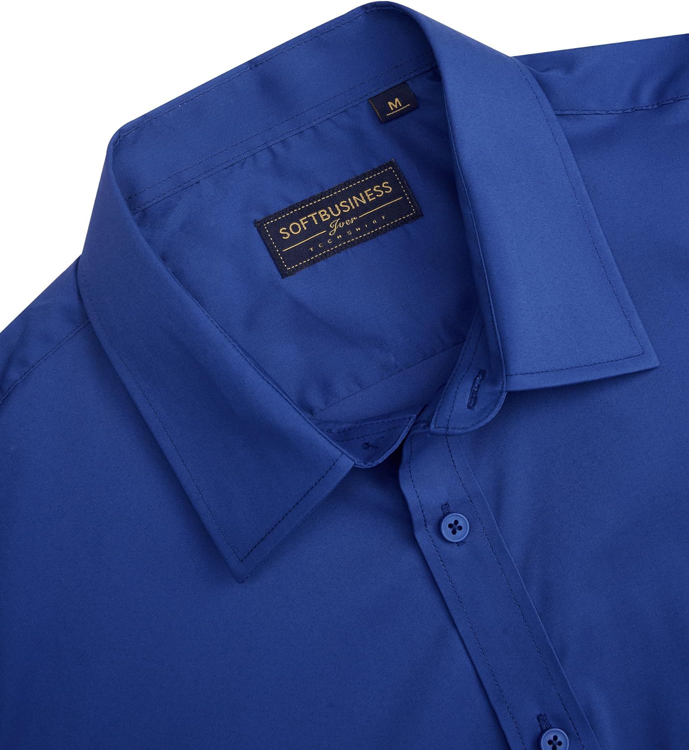 Herren Kurzarm Hemden Stretch Fleckenschutz Freizeit Button Down Hemden - Bild 81 von 94