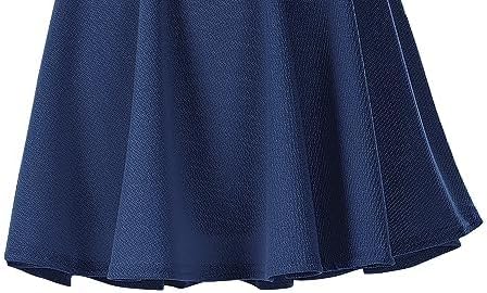 Damen Basic vielseitig dehnbar ausgestellt Freizeit Mini Skater Rock für Dating - Bild 45 von 113