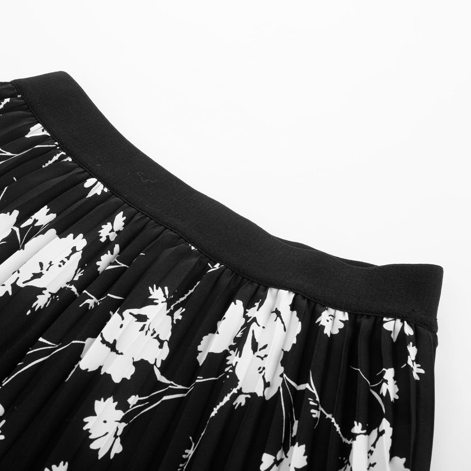 Women High Elastic Waist Pleated Chiffon Skirt Midi Swing A-line Skirts - Picture 88 of 168