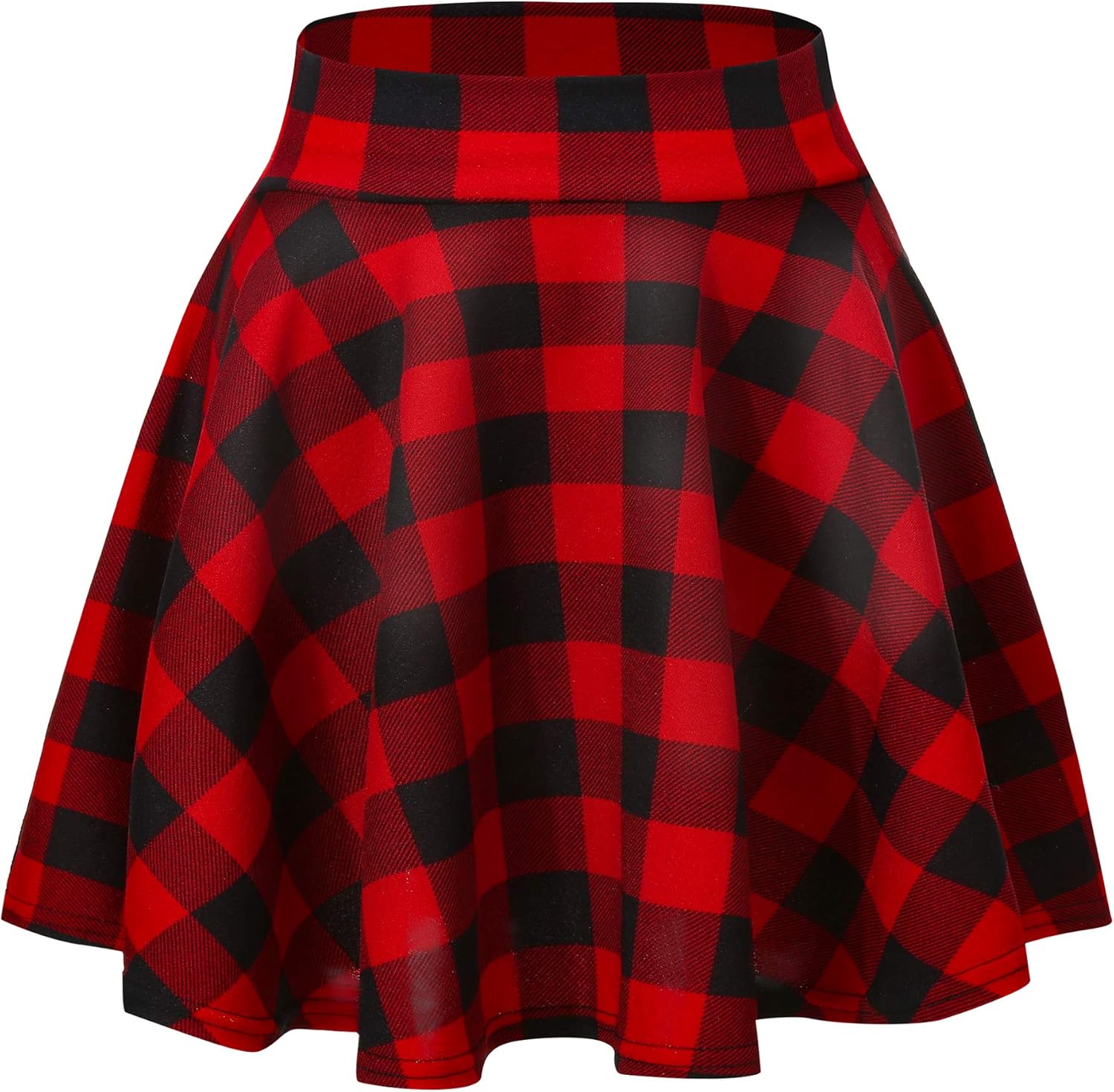 Damen Basic vielseitig dehnbar ausgestellt Freizeit Mini Skater Rock für Dating - Bild 93 von 113