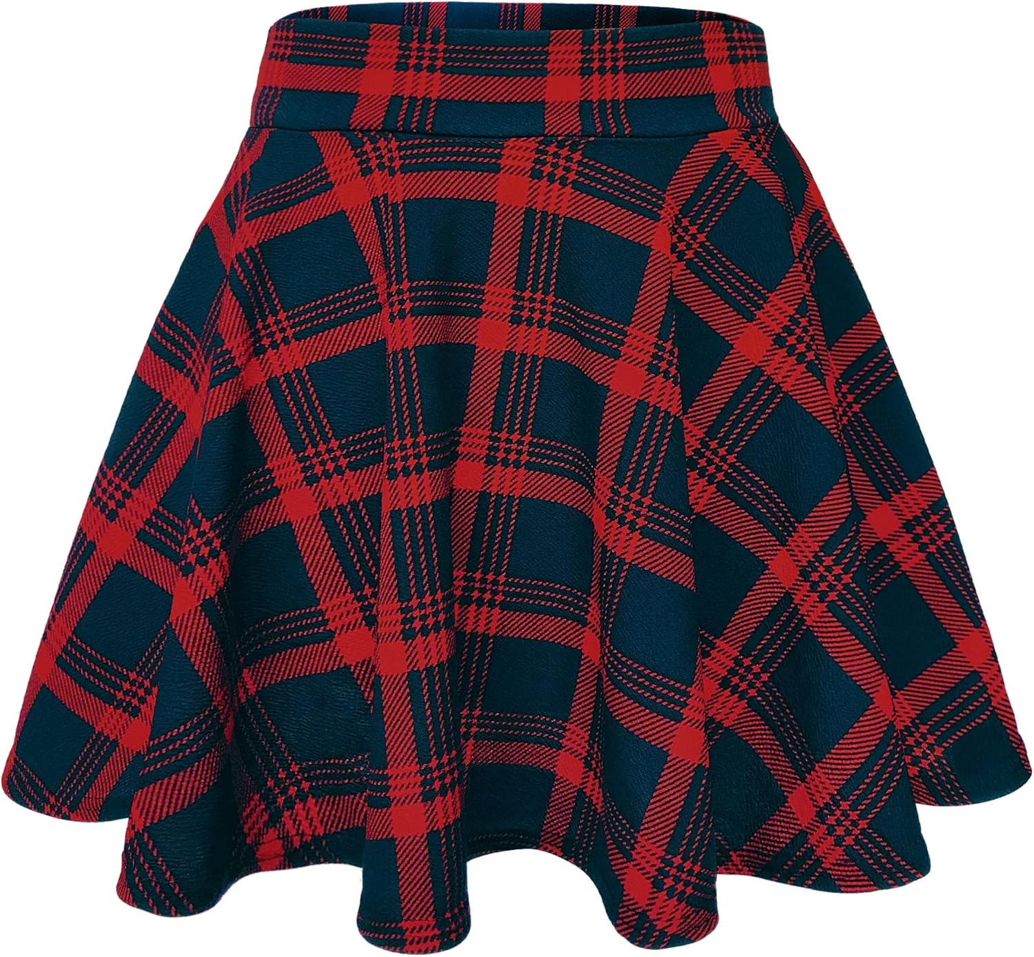 Damen Basic vielseitig dehnbar ausgestellt Freizeit Mini Skater Rock für Dating - Bild 112 von 113