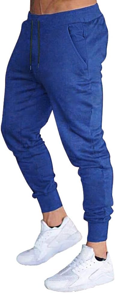 Men's Slim Fit Workout Joggers Sweatpants with Deep Pockets for Gym Running Trai - Picture 13 of 24