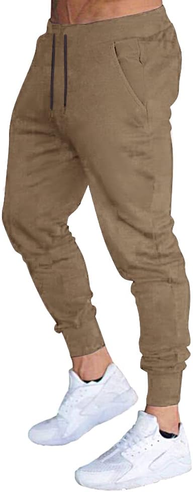 Men's Slim Fit Workout Joggers Sweatpants with Deep Pockets for Gym Running Trai - Picture 14 of 24