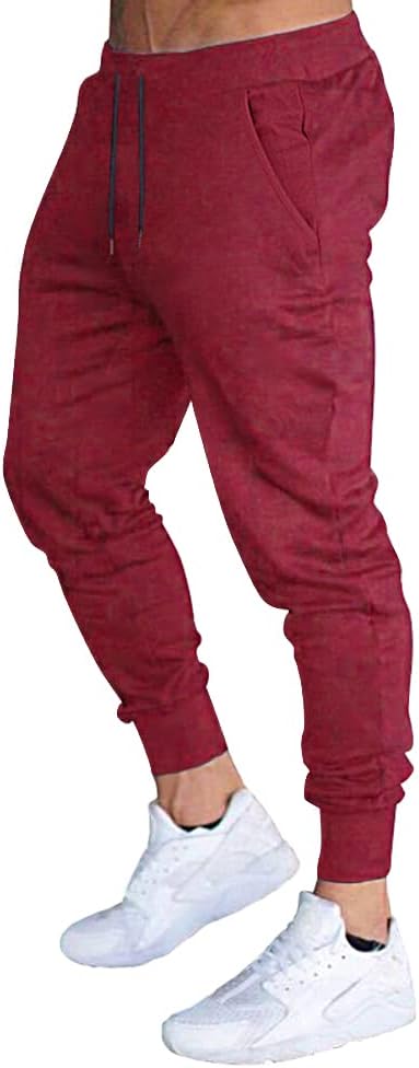 Men's Slim Fit Workout Joggers Sweatpants with Deep Pockets for Gym Running Trai - Picture 15 of 24
