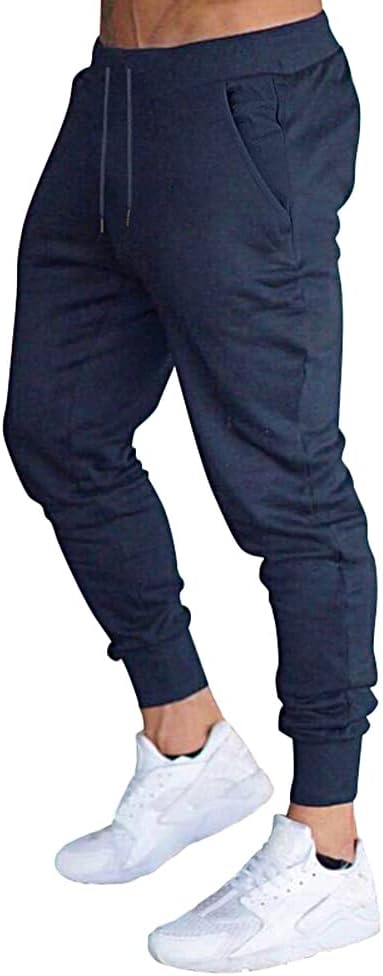 Men's Slim Fit Workout Joggers Sweatpants with Deep Pockets for Gym Running Trai - Picture 17 of 24