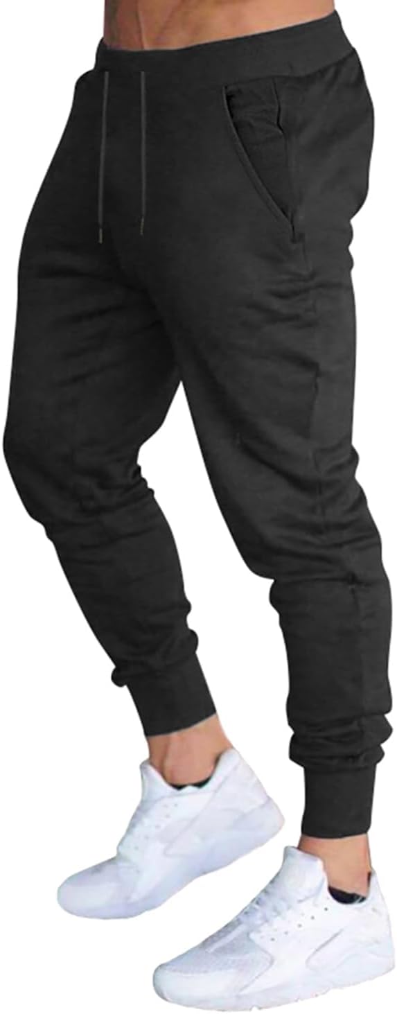 Men's Slim Fit Workout Joggers Sweatpants with Deep Pockets for Gym Running Trai - Picture 19 of 24