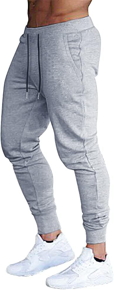 Men's Slim Fit Workout Joggers Sweatpants with Deep Pockets for Gym Running Trai - Picture 20 of 24