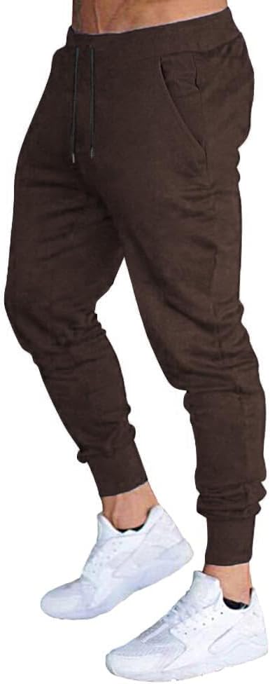 Men's Slim Fit Workout Joggers Sweatpants with Deep Pockets for Gym Running Trai - Picture 22 of 24