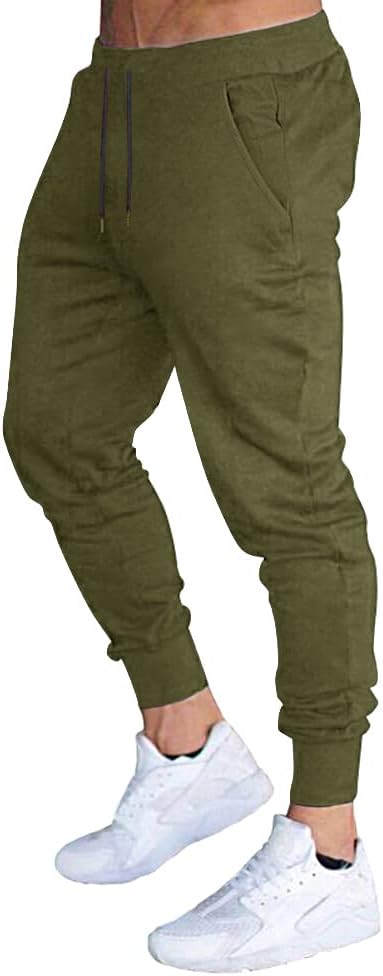 Men's Slim Fit Workout Joggers Sweatpants with Deep Pockets for Gym Running Trai - Picture 23 of 24