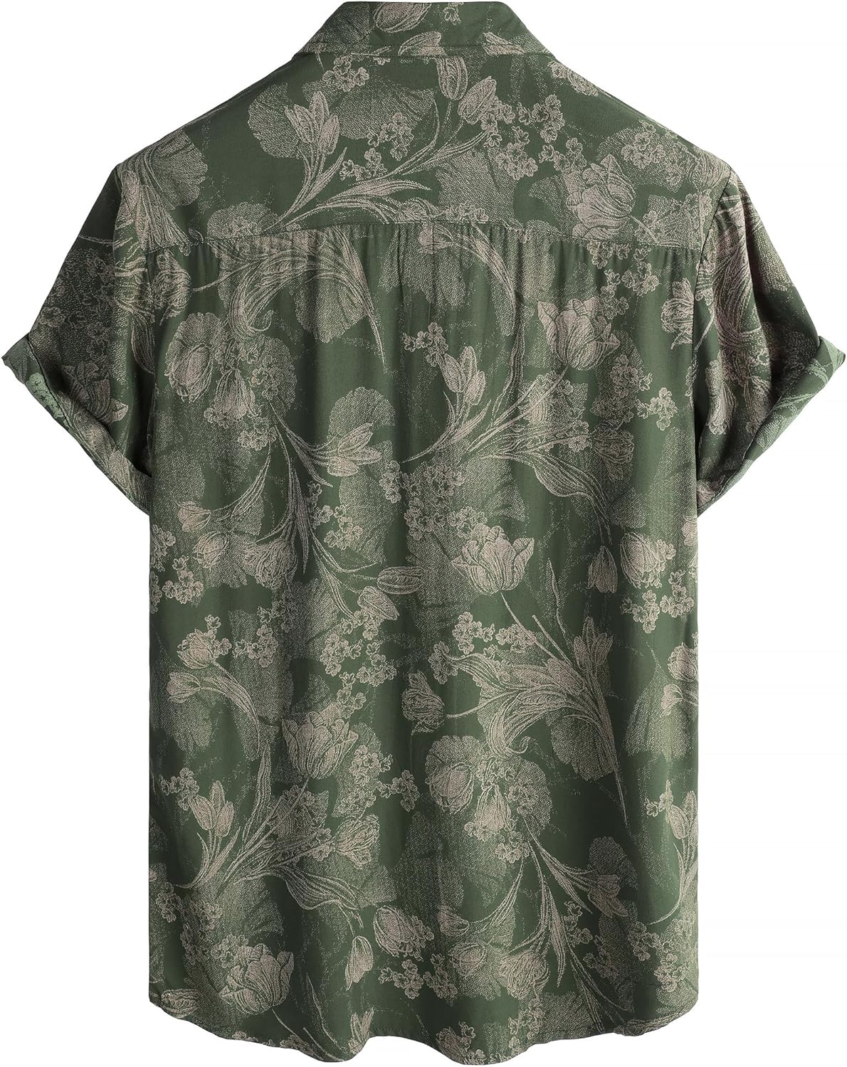 Herren Kurzarm Hawaiihemd - Freizeit Blumen Tropical Strandhemd - Bild 23 von 129