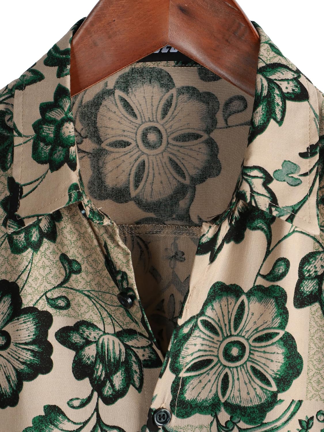 Herren Kurzarm Hawaiihemd - Freizeit Blumen Tropical Strandhemd - Bild 30 von 129