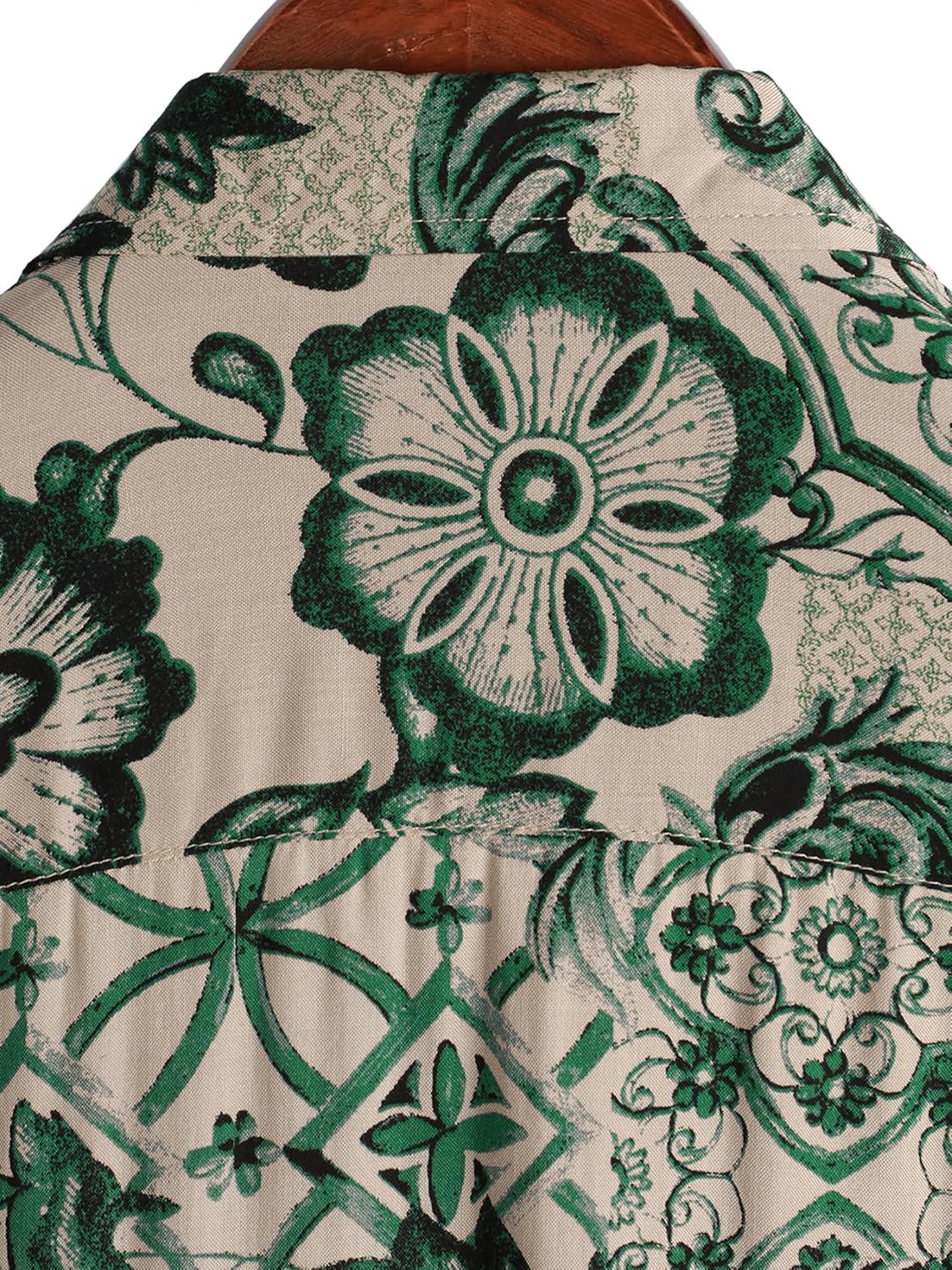 Herren Kurzarm Hawaiihemd - Freizeit Blumen Tropical Strandhemd - Bild 33 von 129