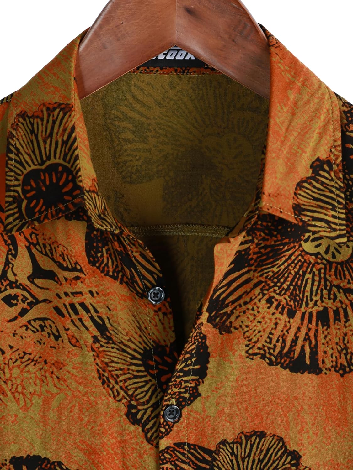 Herren Kurzarm Hawaiihemd - Freizeit Blumen Tropical Strandhemd - Bild 36 von 129