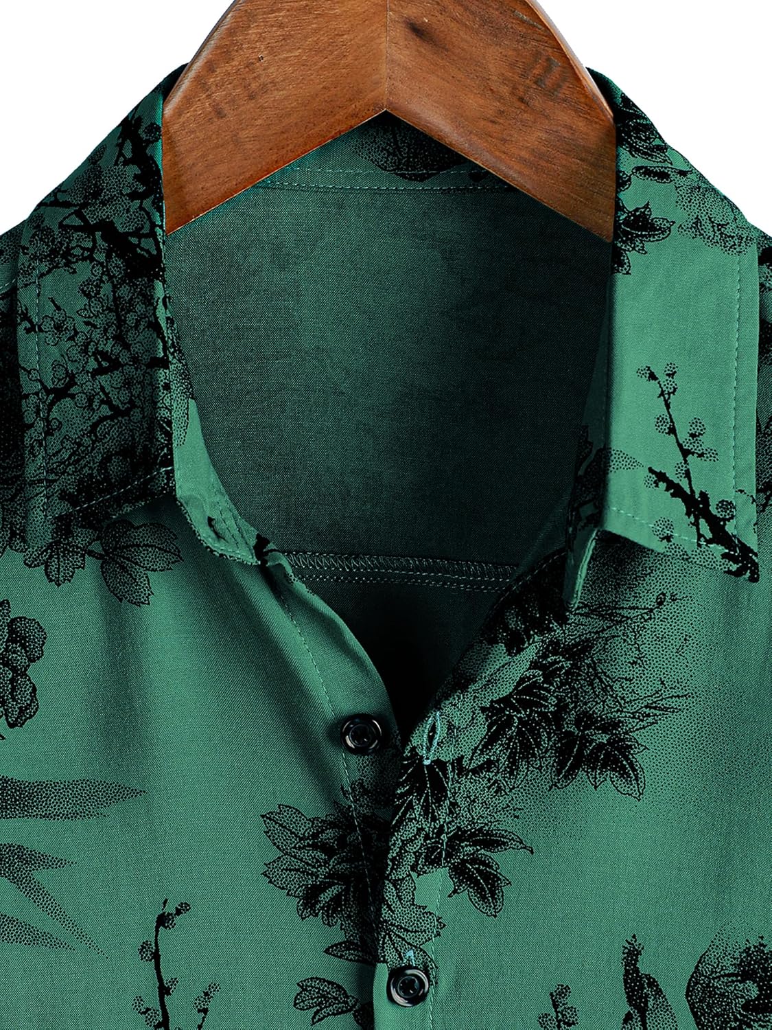 Herren Kurzarm Hawaiihemd - Freizeit Blumen Tropical Strandhemd - Bild 47 von 129