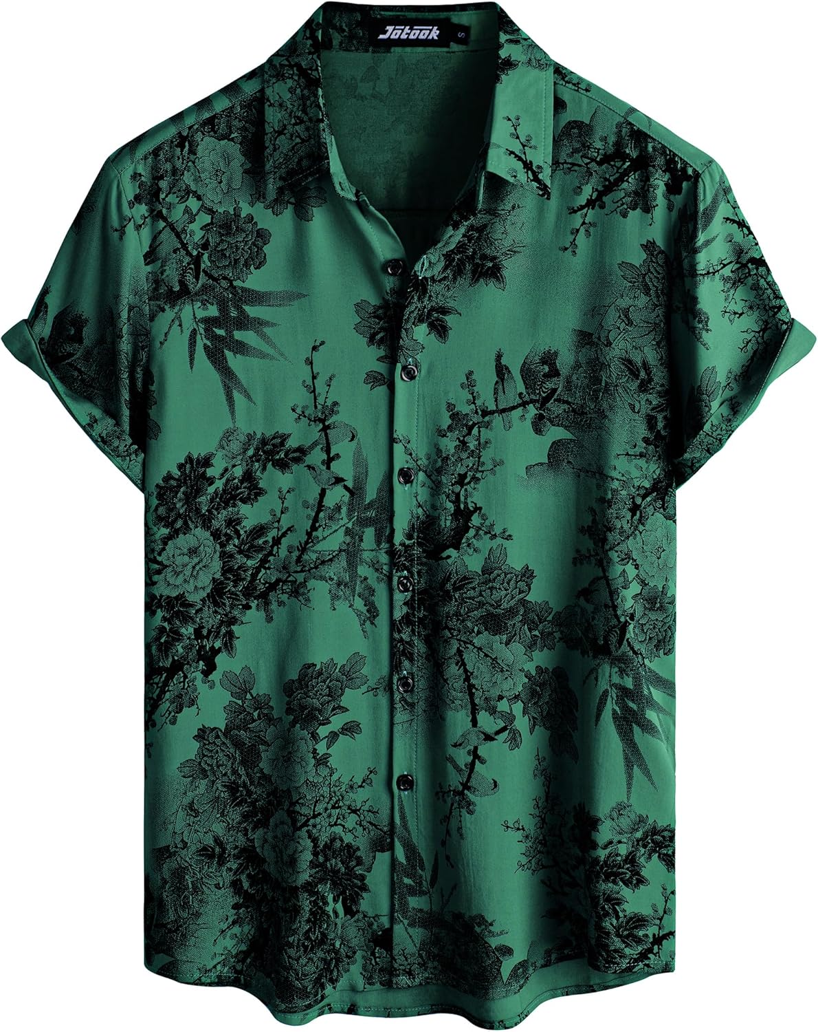 Herren Kurzarm Hawaiihemd - Freizeit Blumen Tropical Strandhemd - Bild 51 von 129