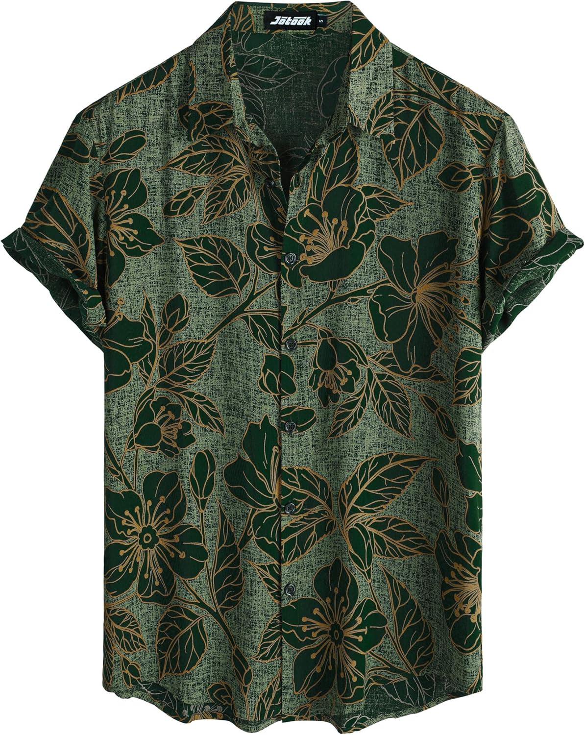 Herren Kurzarm Hawaiihemd - Freizeit Blumen Tropical Strandhemd - Bild 52 von 129