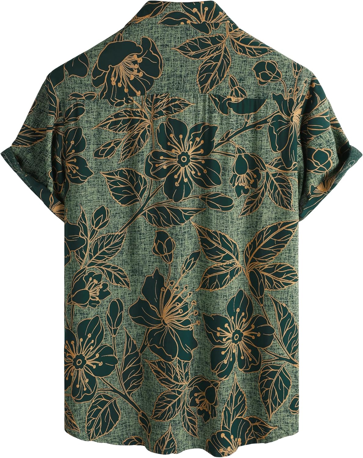 Herren Kurzarm Hawaiihemd - Freizeit Blumen Tropical Strandhemd - Bild 57 von 129