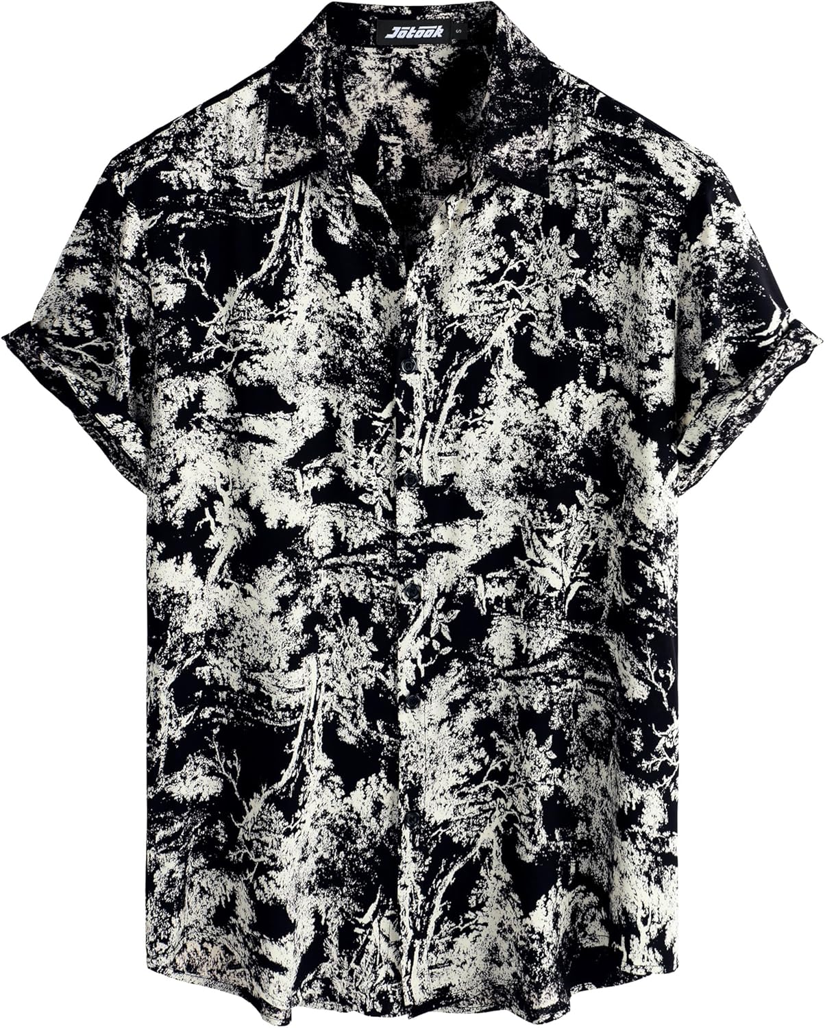 Herren Kurzarm Hawaiihemd - Freizeit Blumen Tropical Strandhemd - Bild 64 von 129