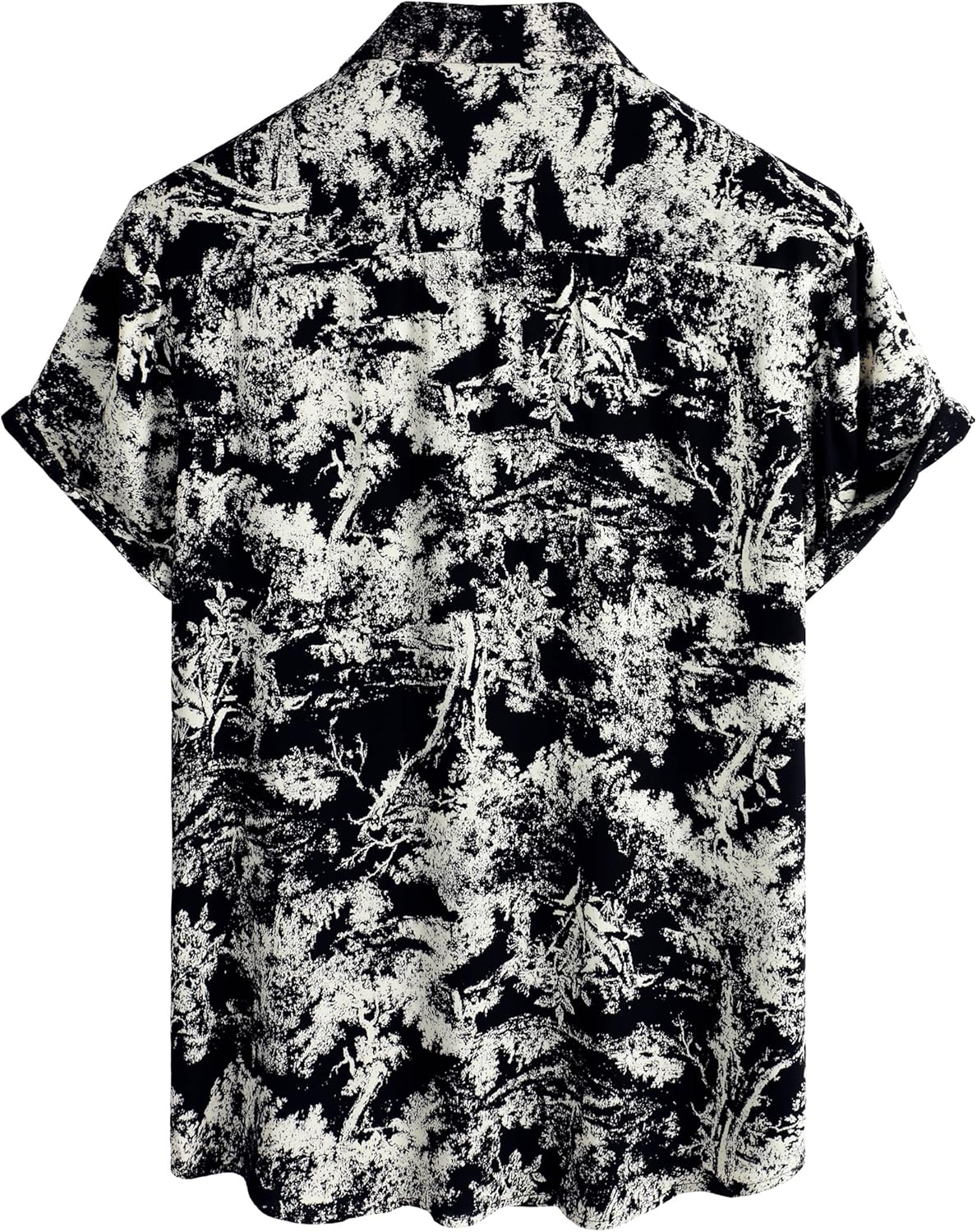Herren Kurzarm Hawaiihemd - Freizeit Blumen Tropical Strandhemd - Bild 69 von 129