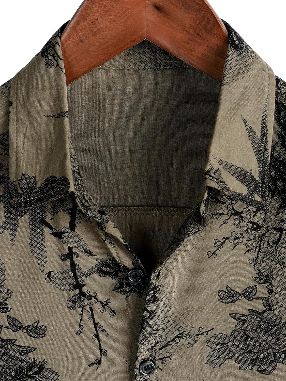 Herren Kurzarm Hawaiihemd - Freizeit Blumen Tropical Strandhemd - Bild 72 von 129