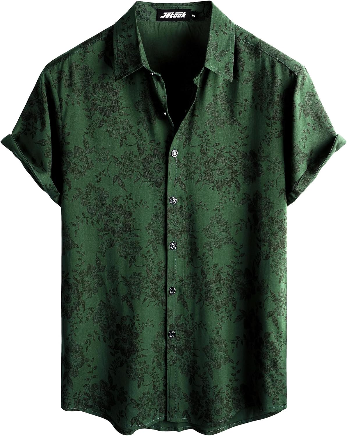 Herren Kurzarm Hawaiihemd - Freizeit Blumen Tropical Strandhemd - Bild 88 von 129