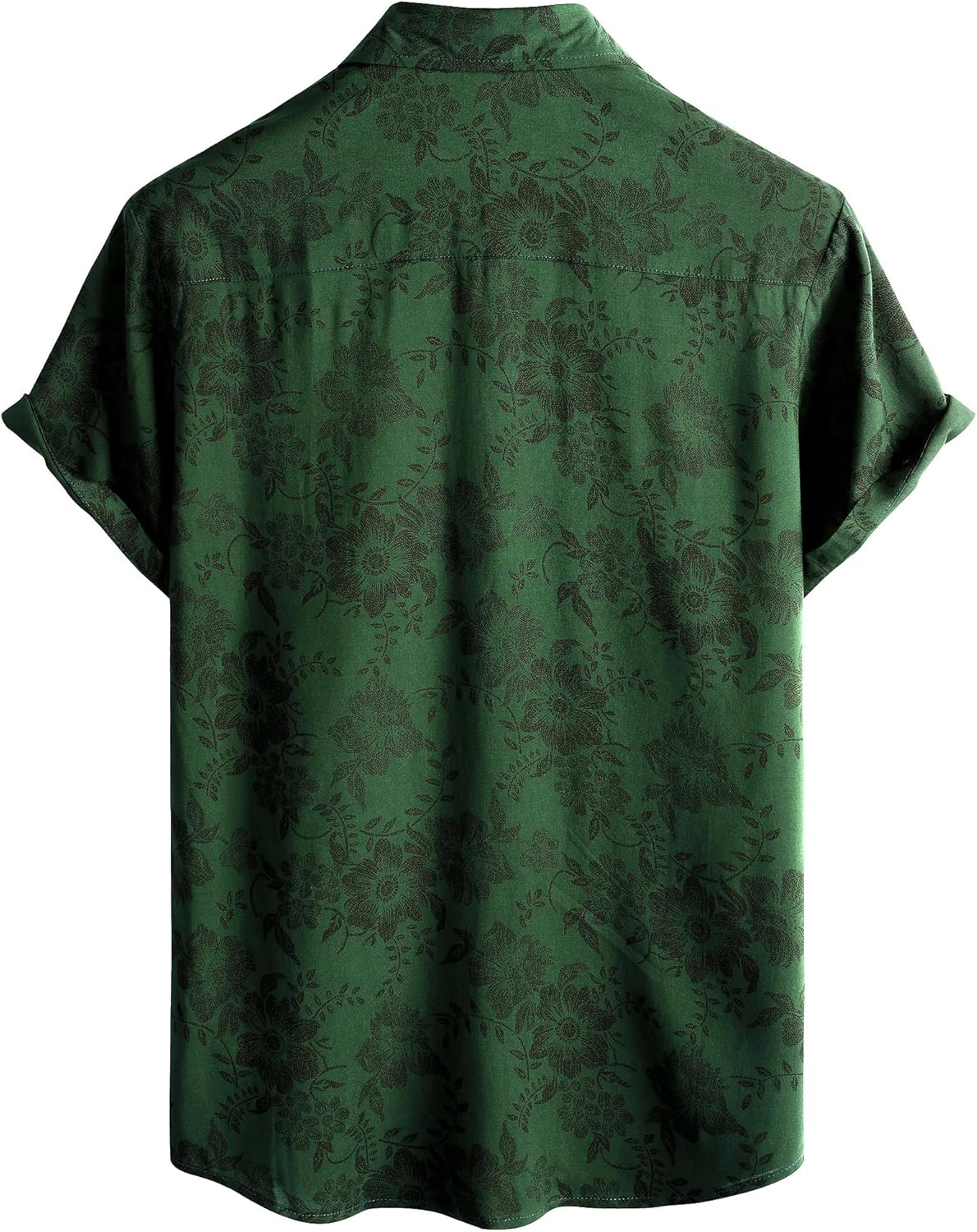 Herren Kurzarm Hawaiihemd - Freizeit Blumen Tropical Strandhemd - Bild 89 von 129