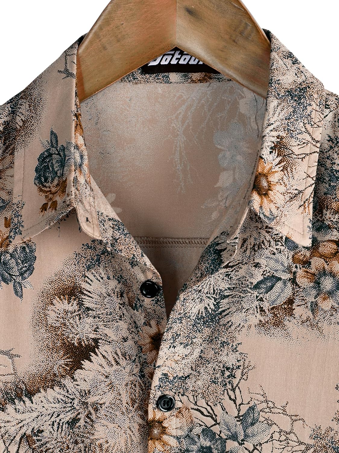 Herren Kurzarm Hawaiihemd - Freizeit Blumen Tropical Strandhemd - Bild 96 von 129