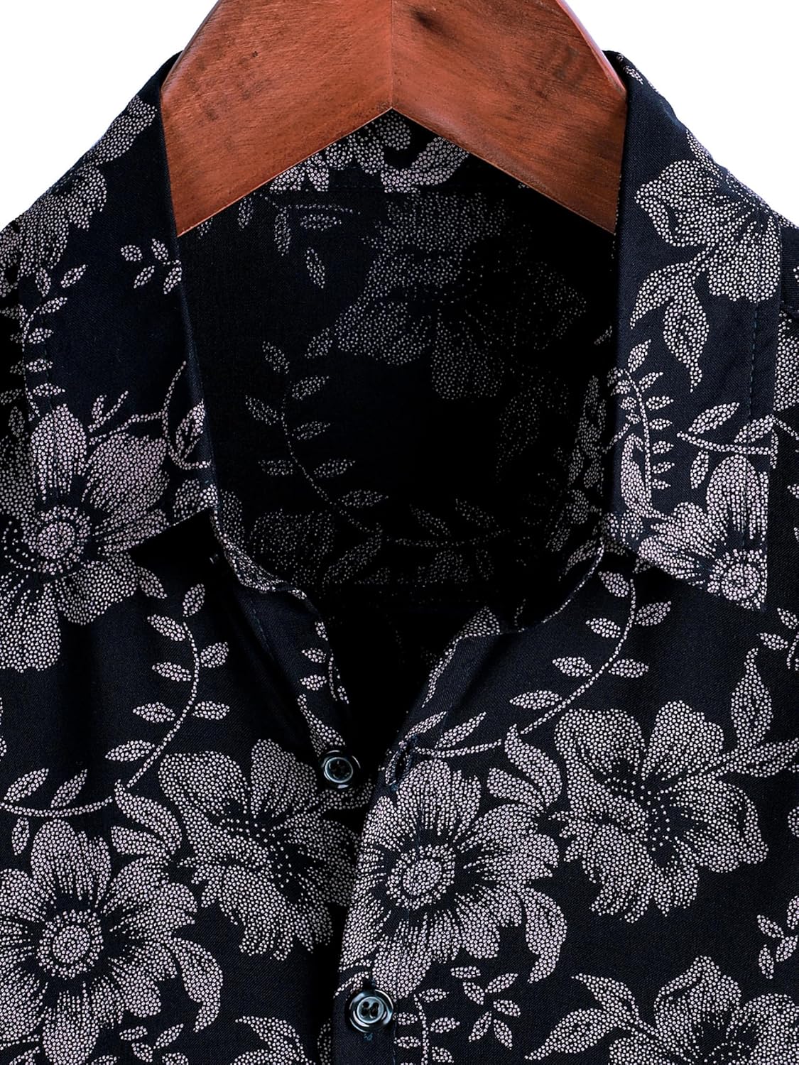 Herren Kurzarm Hawaiihemd - Freizeit Blumen Tropical Strandhemd - Bild 102 von 129