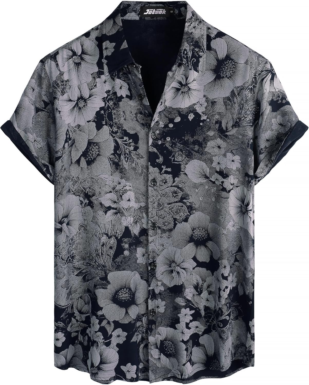 Herren Kurzarm Hawaiihemd - Freizeit Blumen Tropical Strandhemd - Bild 106 von 129
