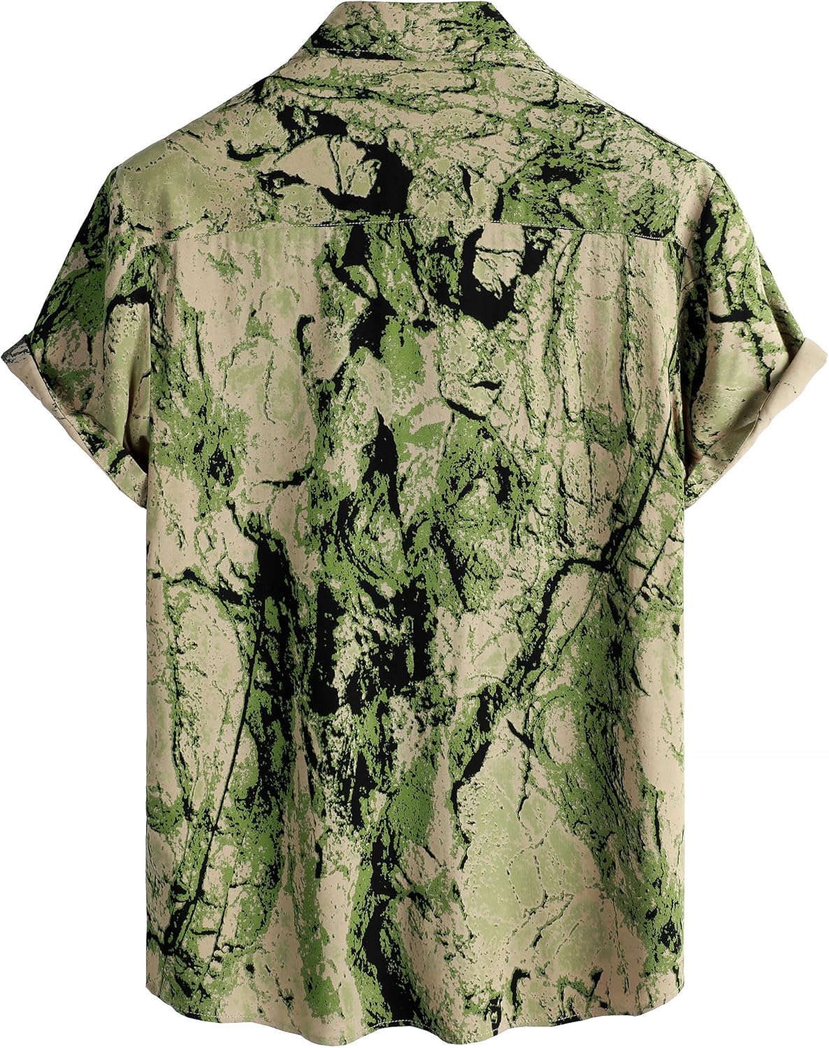 Herren Kurzarm Hawaiihemd - Freizeit Blumen Tropical Strandhemd - Bild 113 von 129