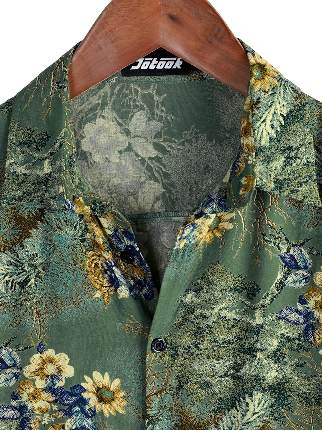 Herren Kurzarm Hawaiihemd - Freizeit Blumen Tropical Strandhemd - Bild 119 von 129