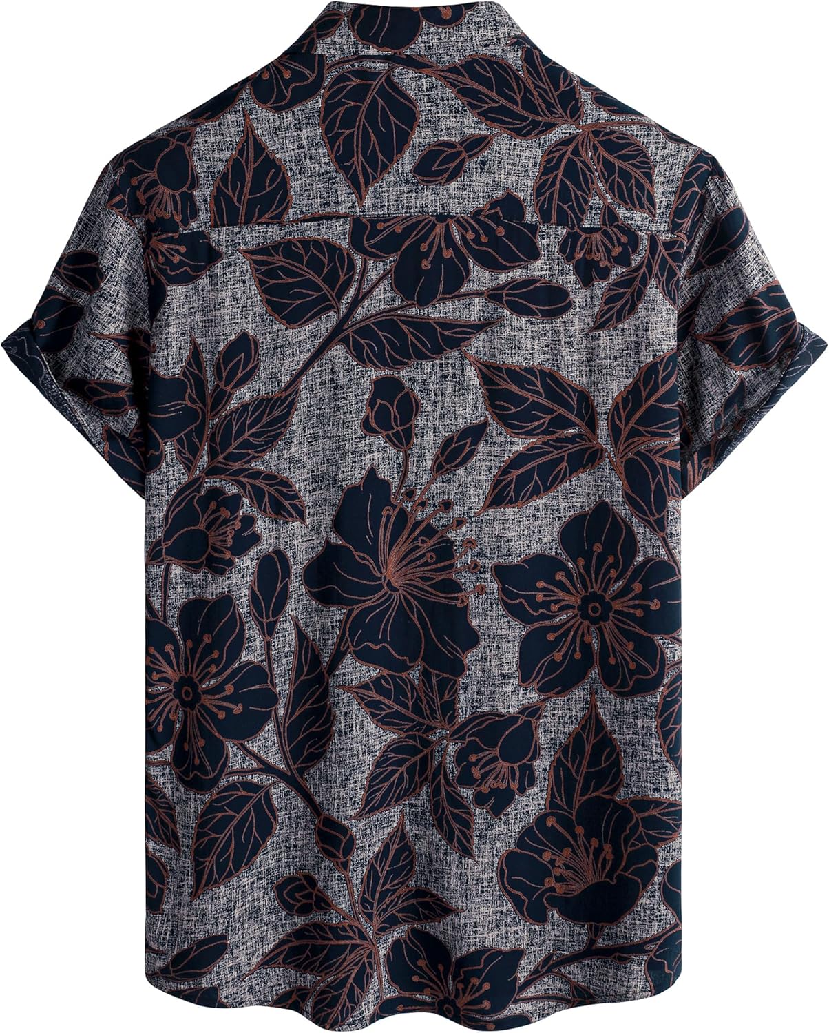 Herren Kurzarm Hawaiihemd - Freizeit Blumen Tropical Strandhemd - Bild 125 von 129